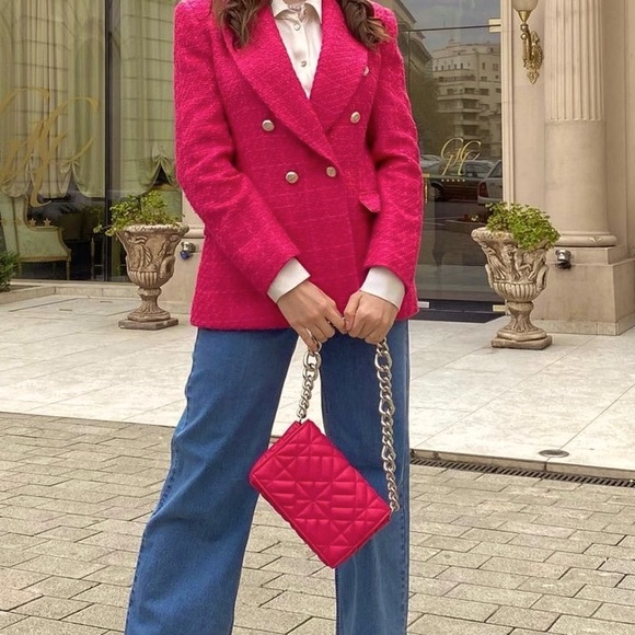 Zara tweed blazer bloggers fav - Picture 5 of 15